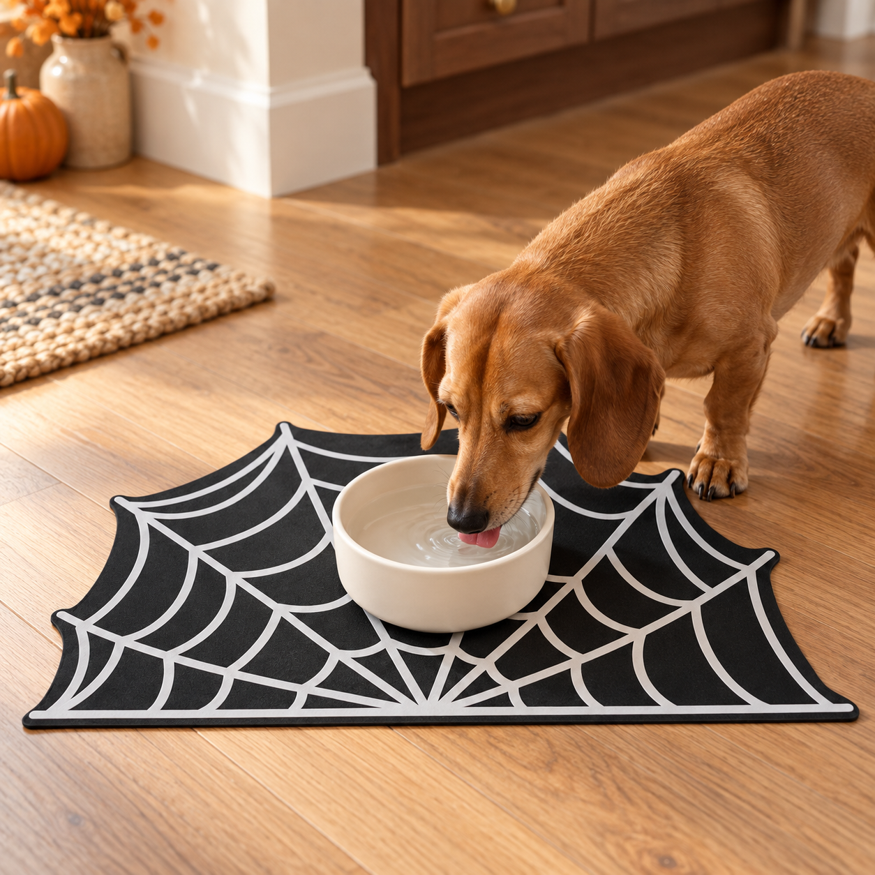 Spooky Spill-Proof Pet Mat
