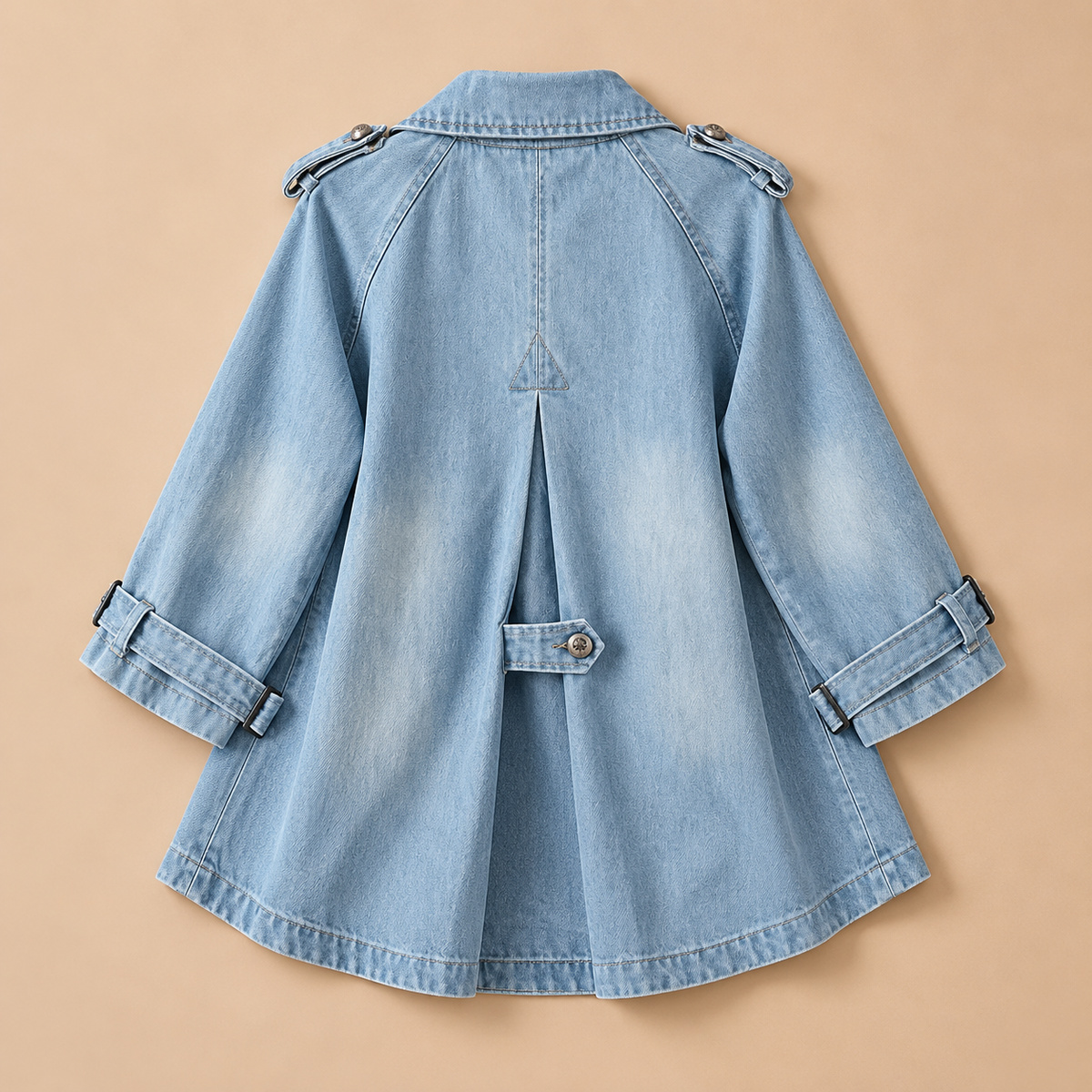 Denim Cape Coat