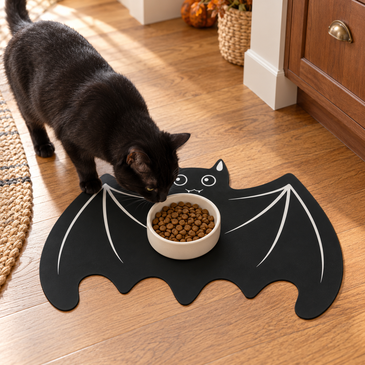 Spooky Spill-Proof Pet Mat