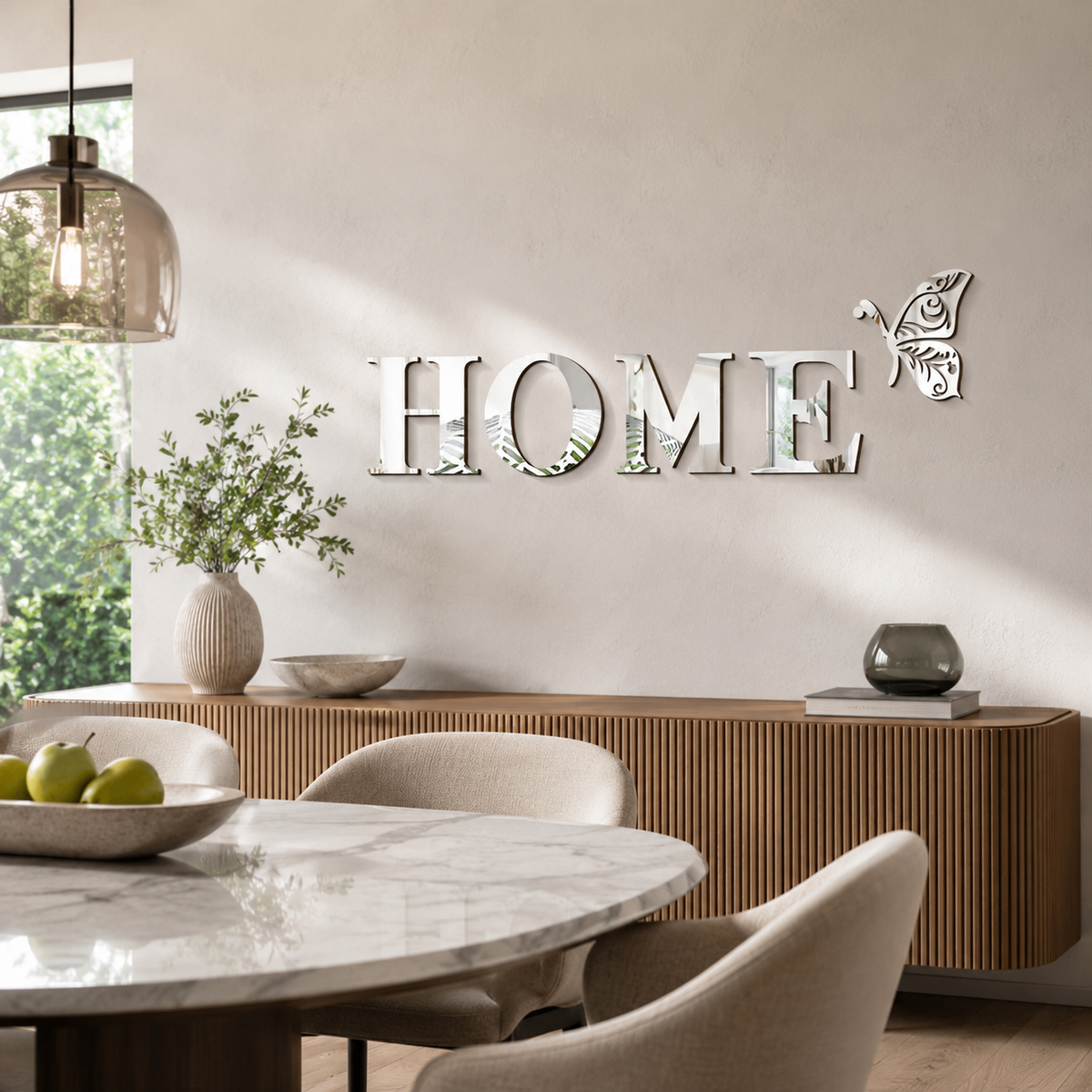 Maison Mirrored Home Wall Set