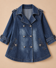 Denim Cape Coat