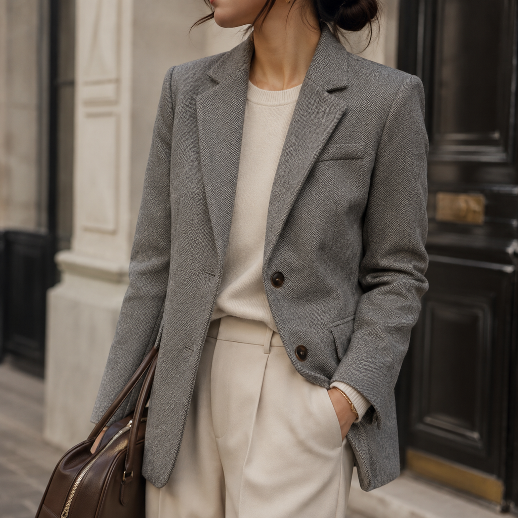 The Foundry Herringbone Blazer