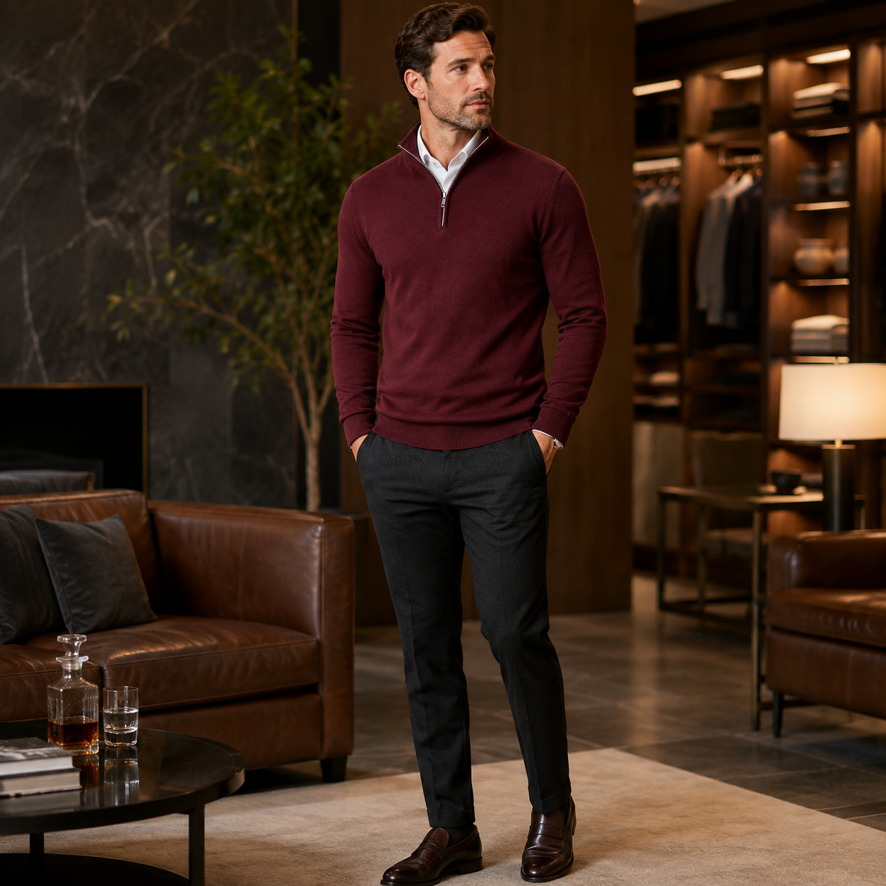 Brooks & Iver Quarter Zip