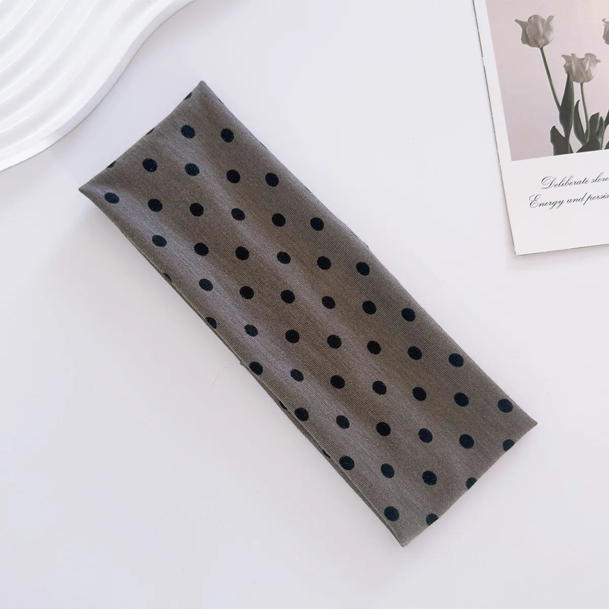 Polka Dot Yoga Elastic Headband