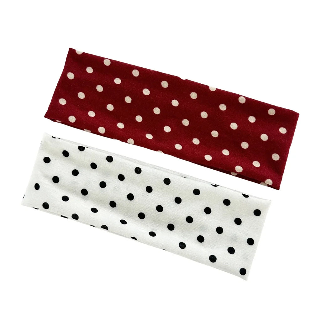 Polka Dot Yoga Elastic Headband