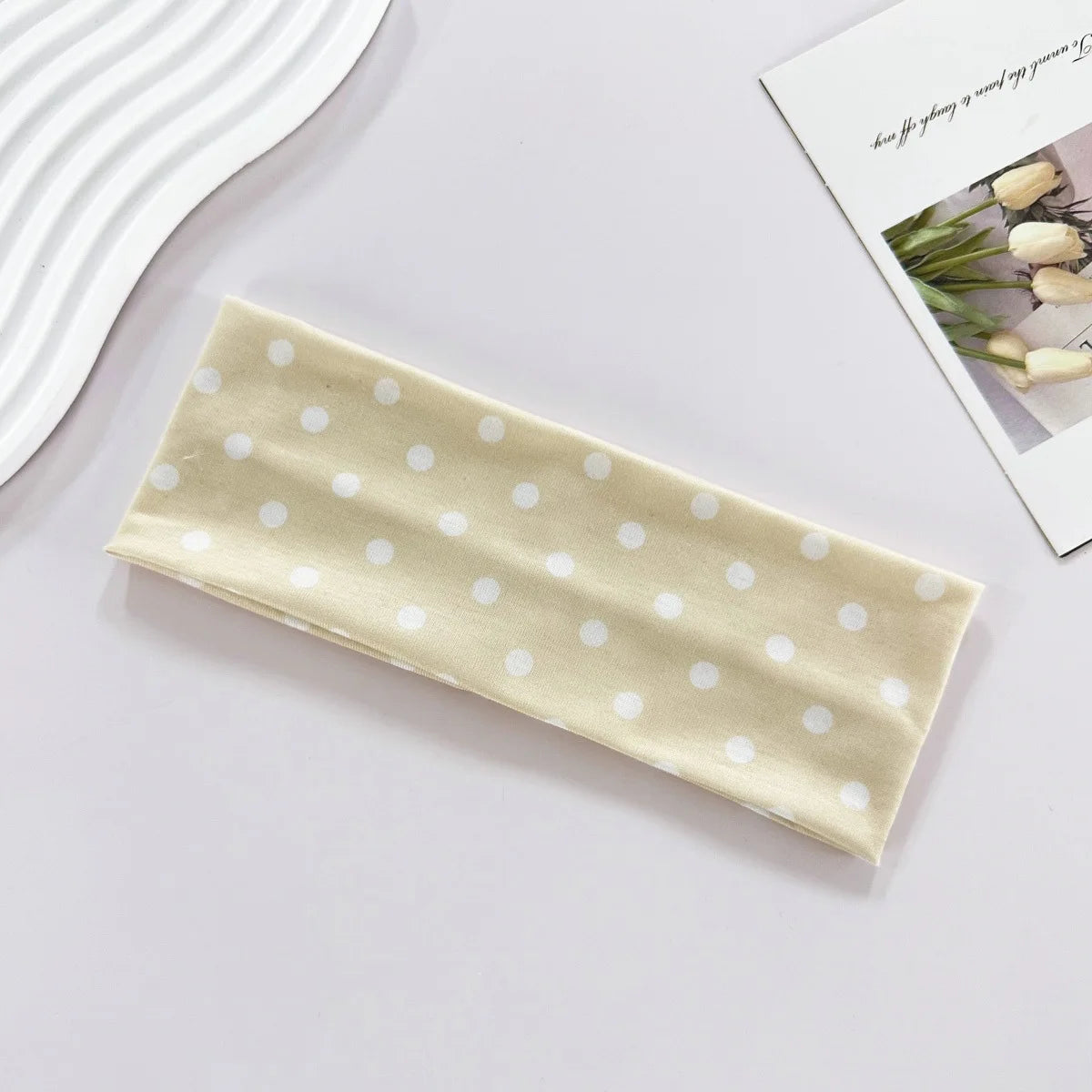 Polka Dot Yoga Elastic Headband