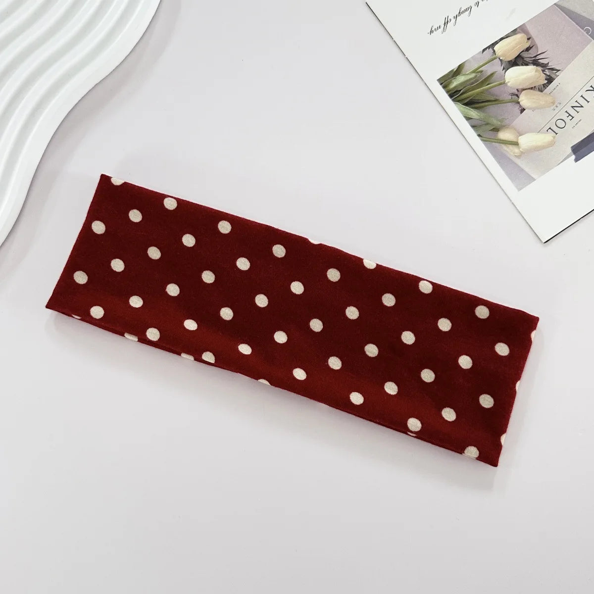Polka Dot Yoga Elastic Headband
