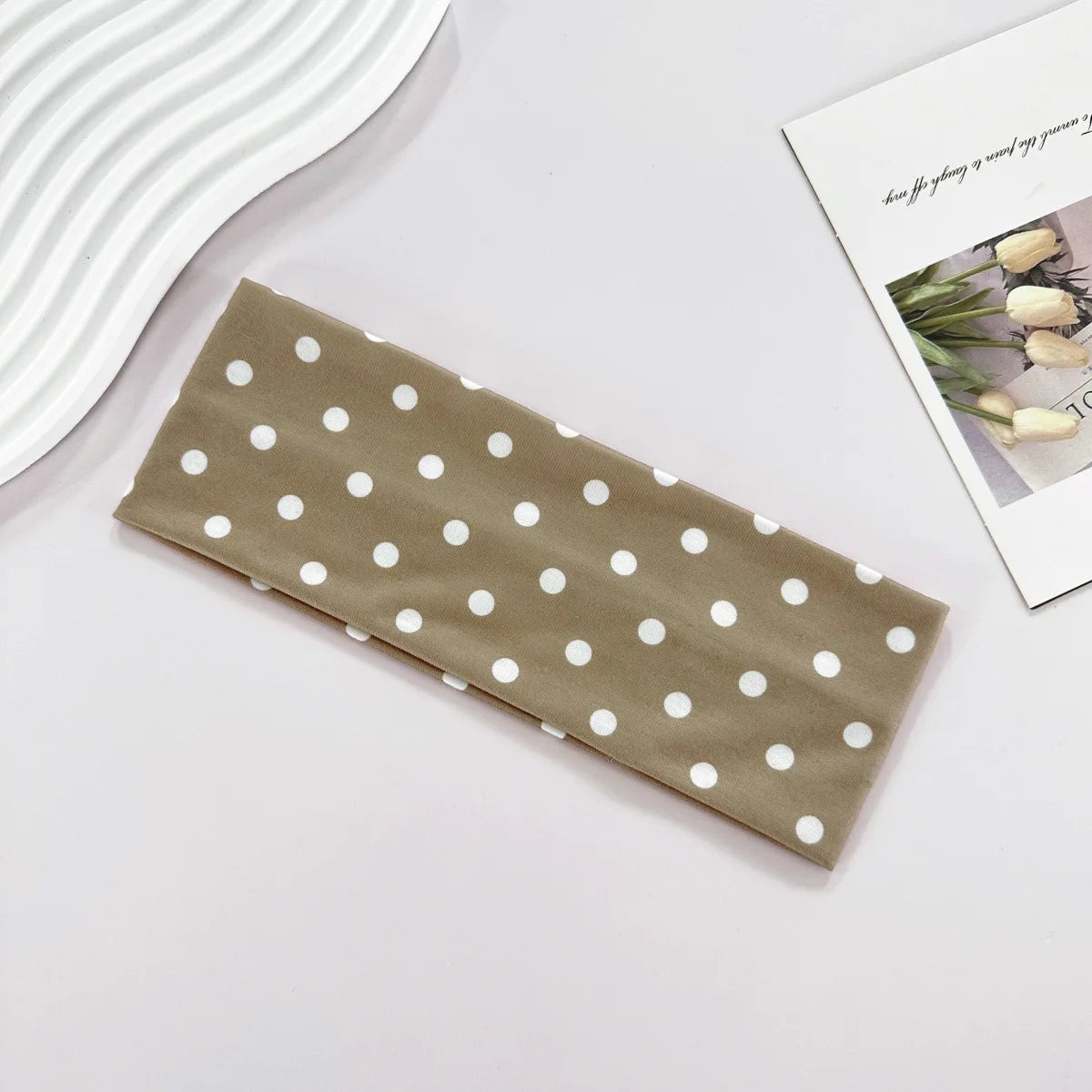 Polka Dot Yoga Elastic Headband