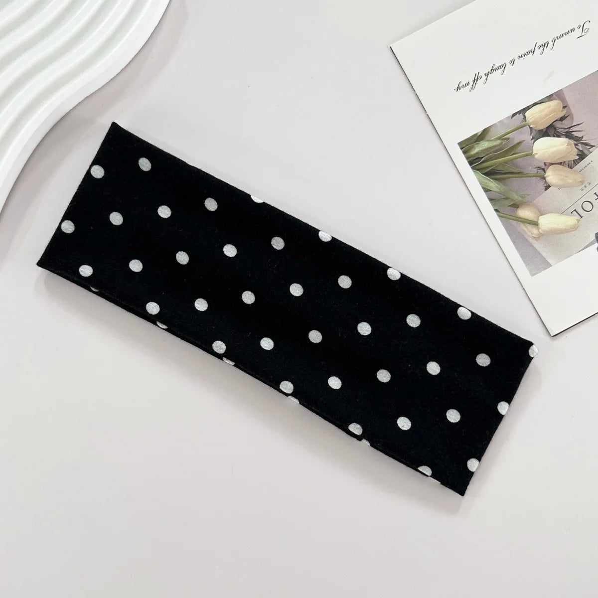 Polka Dot Yoga Elastic Headband