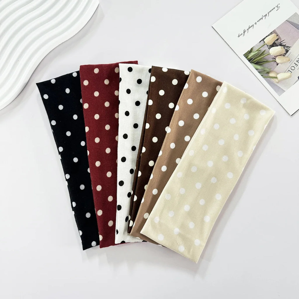 Polka Dot Yoga Elastic Headband