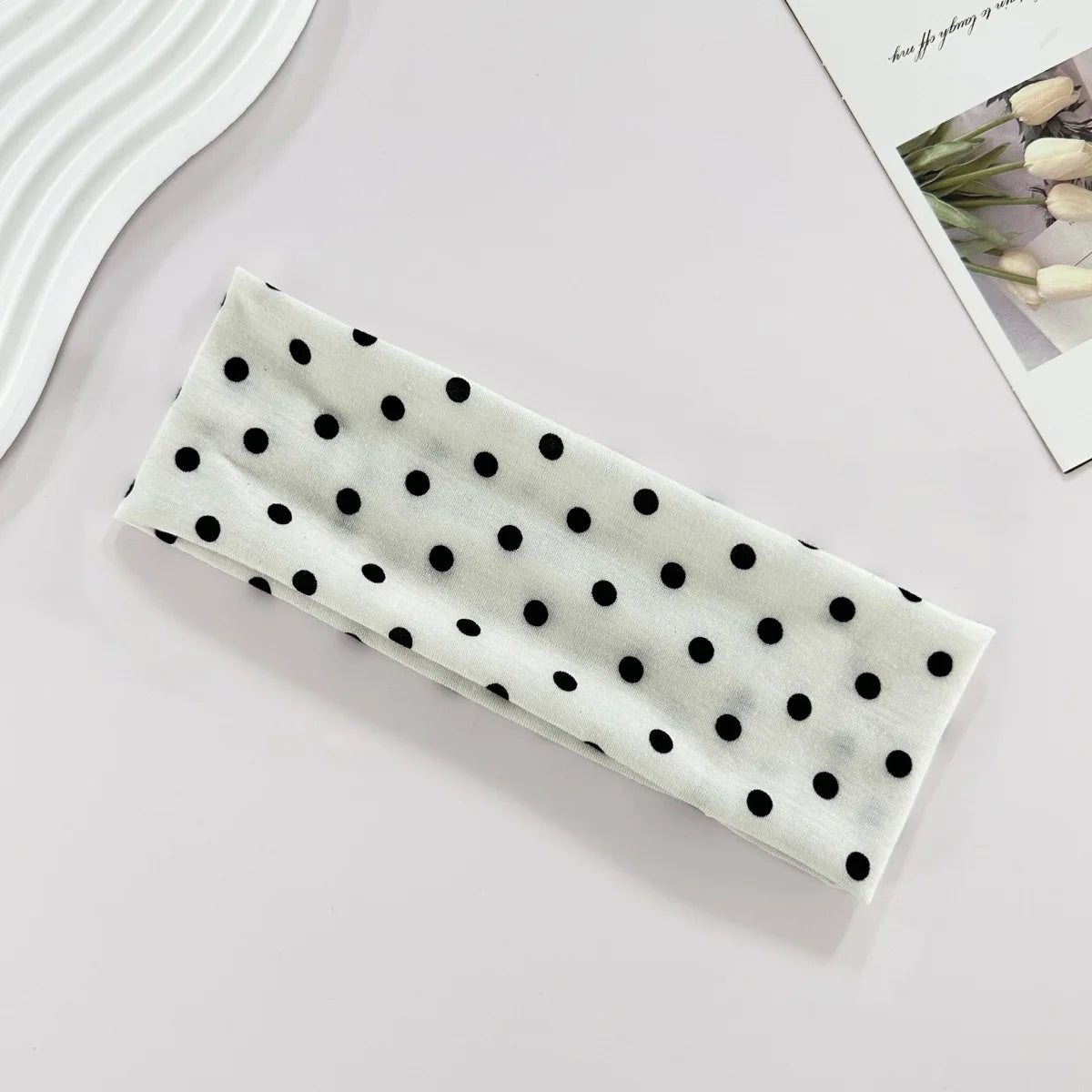Polka Dot Yoga Elastic Headband