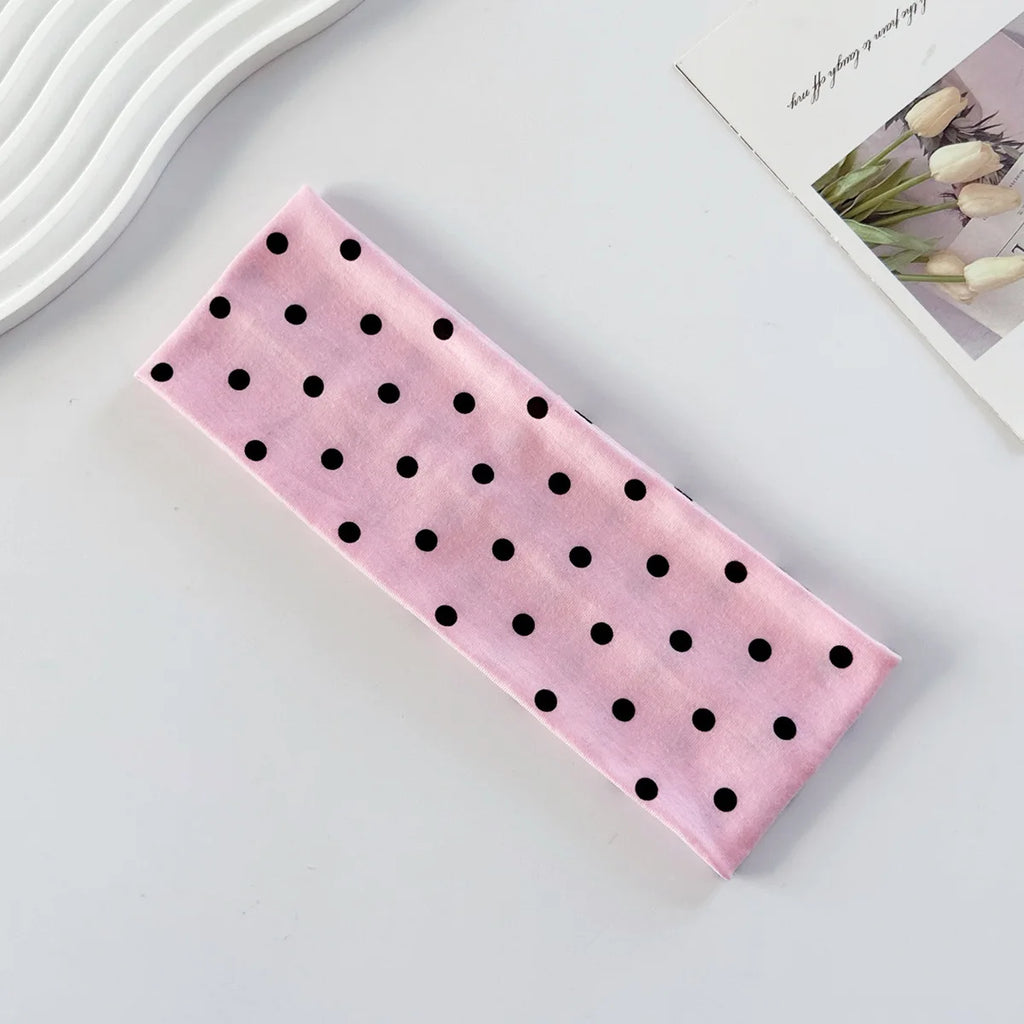 Polka Dot Yoga Elastic Headband