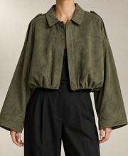 Brooks Suede Bomber