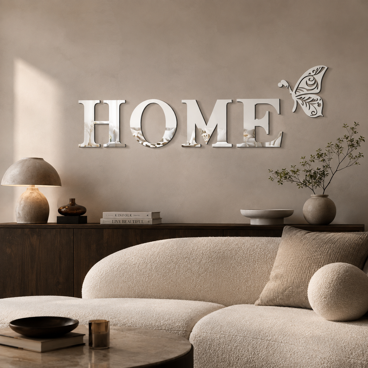 Maison Mirrored Home Wall Set